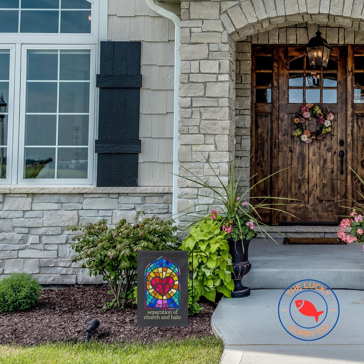 Separation of Church and Hate Heart Flag