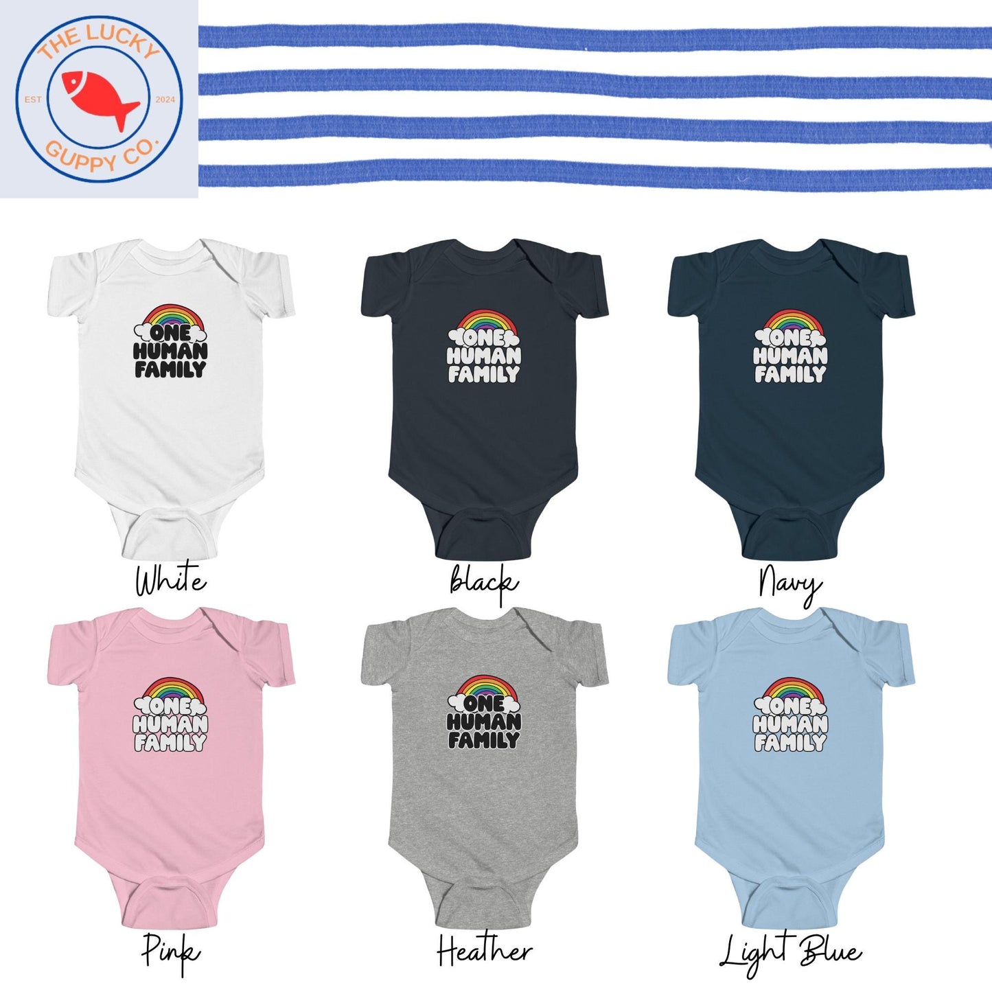 one human family infant bodysuit, raise them kind, support your fruity friends, pride month parade, defend equality, raise kind humans tee
