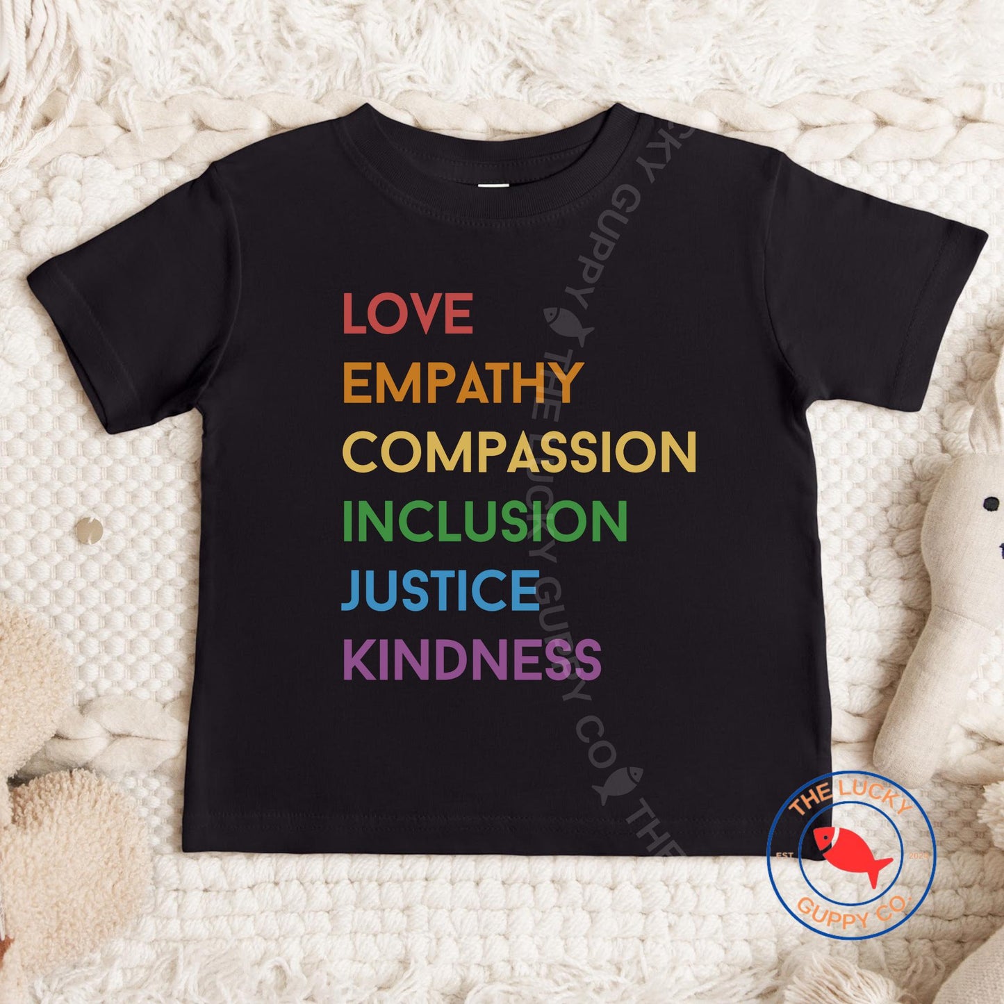 love empathy compassion inclusion justice kindness rainbow youth shirt, raised to love you, love is love is love, care about other people