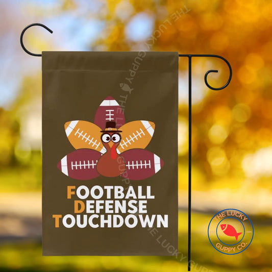 Subtle FDT Fall Football Garden Flag, Liberal Thanksgiving Flag, Freedom Democracy Truth, Pumpkin Spice Abolish ICE, Smash the Patriarchy