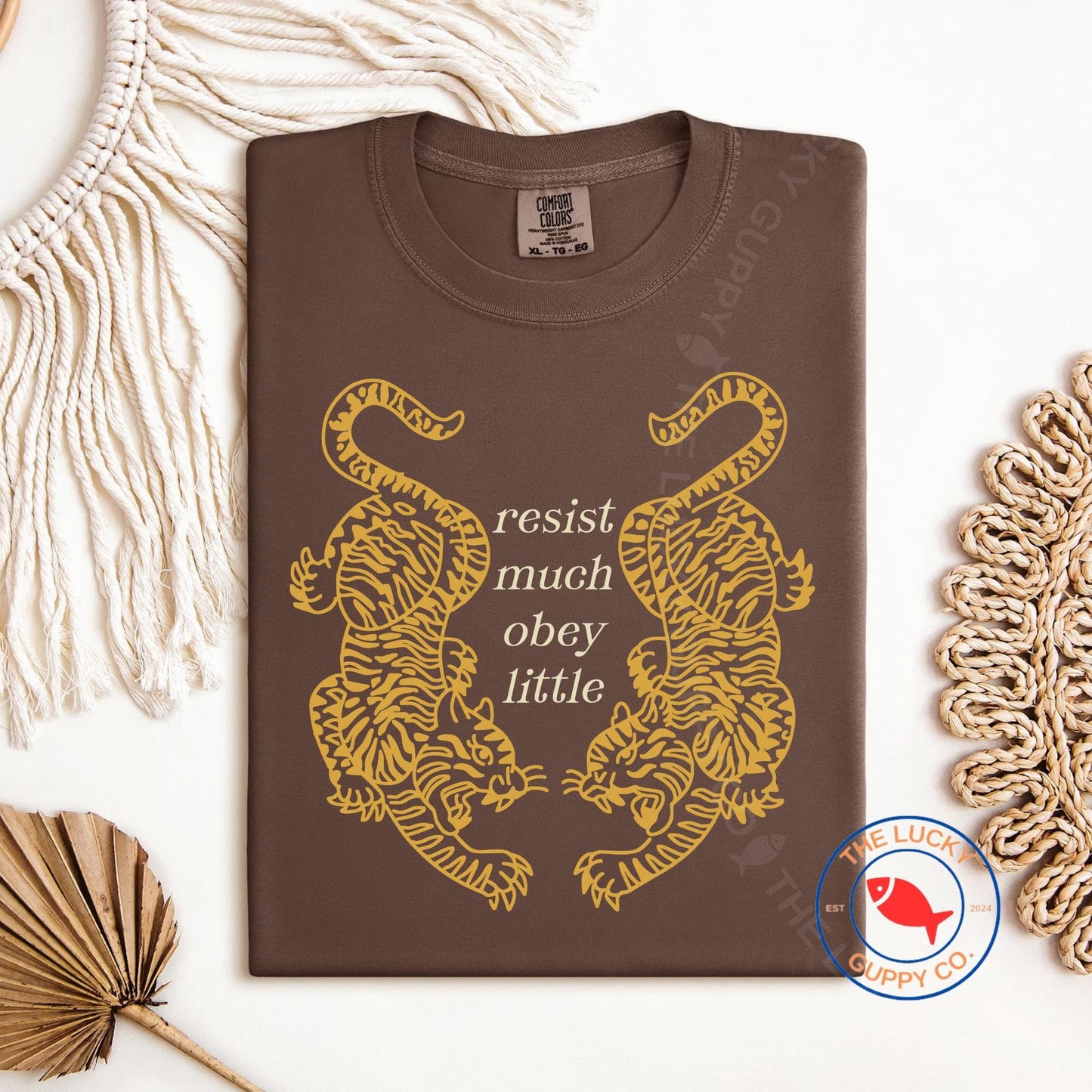 Resist Much Obey Little Tiger Unisex TShirt, I Dissent Protest Shirt, Make Good Trouble, Big Fan of Human Rights, Fragile Like a Bomb, FDT