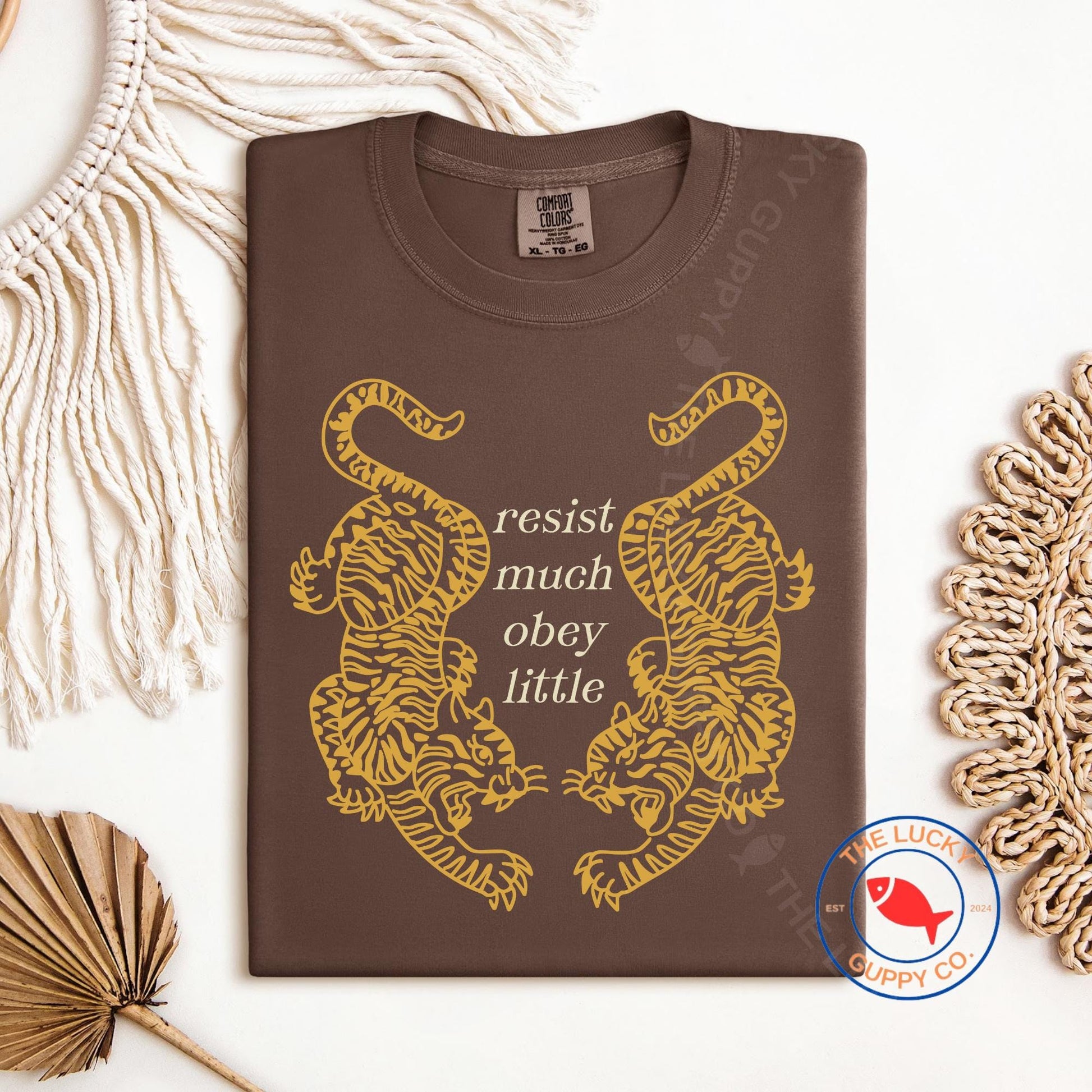 Resist Much Obey Little Tiger Unisex TShirt, I Dissent Protest Shirt, Make Good Trouble, Big Fan of Human Rights, Fragile Like a Bomb, FDT