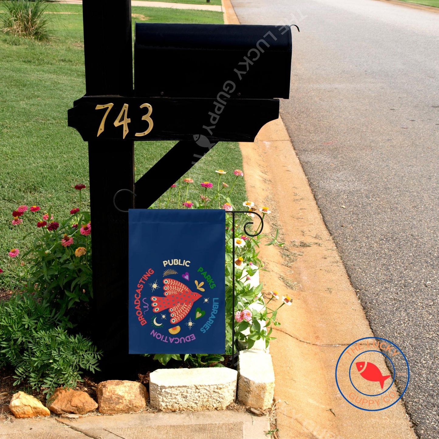 Public Parks Education Libraries Broadcasting Garden Flag, Public Radio Nerd, Support Public Libraries, Ban Guns Not Ignorance, Subtle FDT