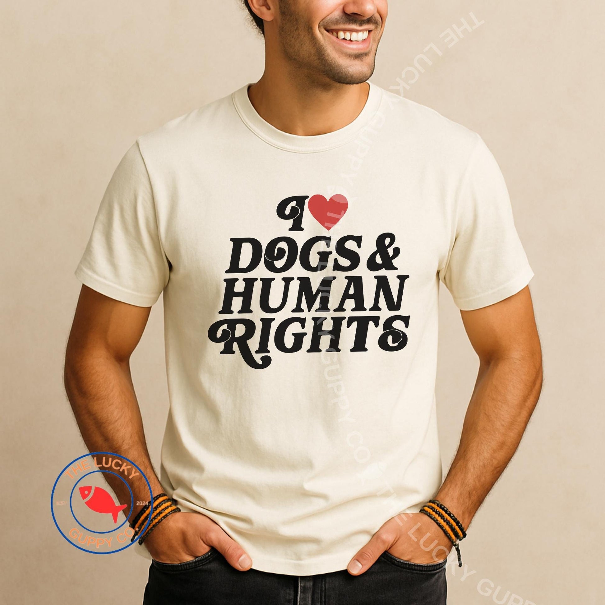 I Love Dogs and Human Rights Unisex Sweatshirt, Big Fan of Human Rights, Deport the Racists, Social Justice Shirt, Anti Trump AF T-Shirt