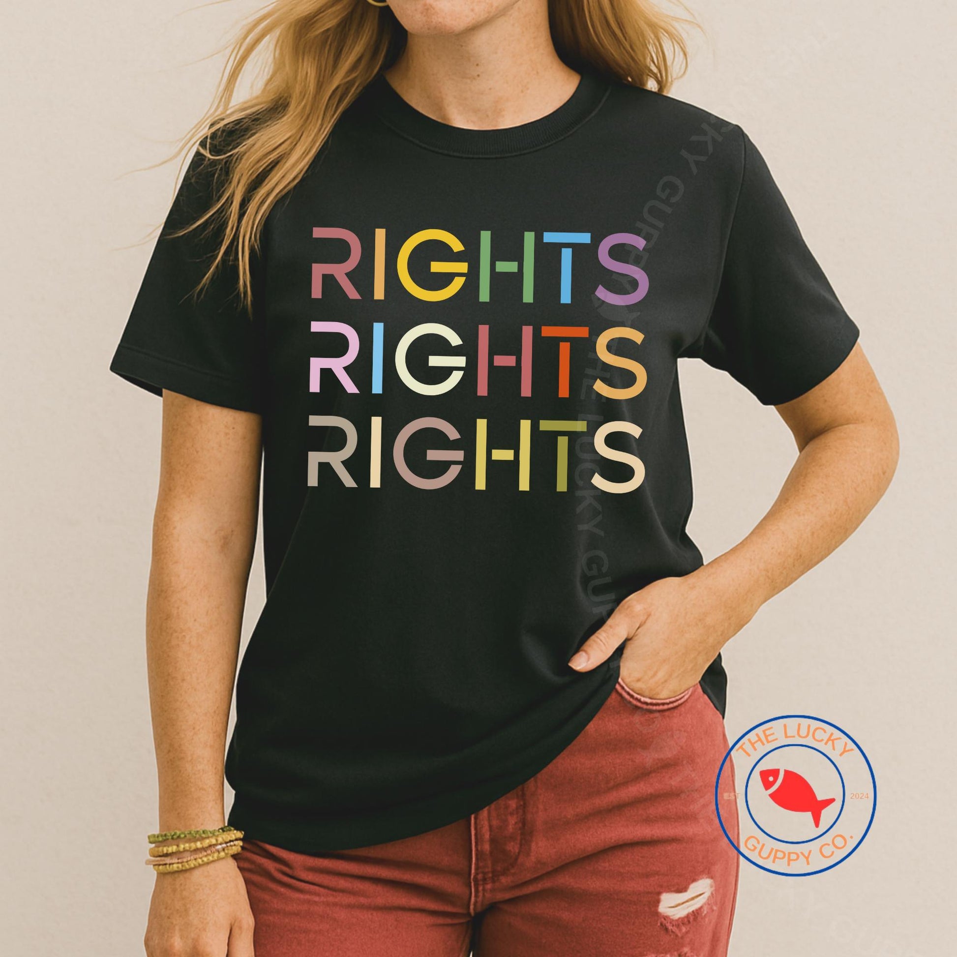Rights Rights Rights Unisex T-Shirt, Support Neurodiversity, LGBTQ Pride Shirt, Protect the Dolls, Pro DEI Sweatshirt, Equality Hurts No One