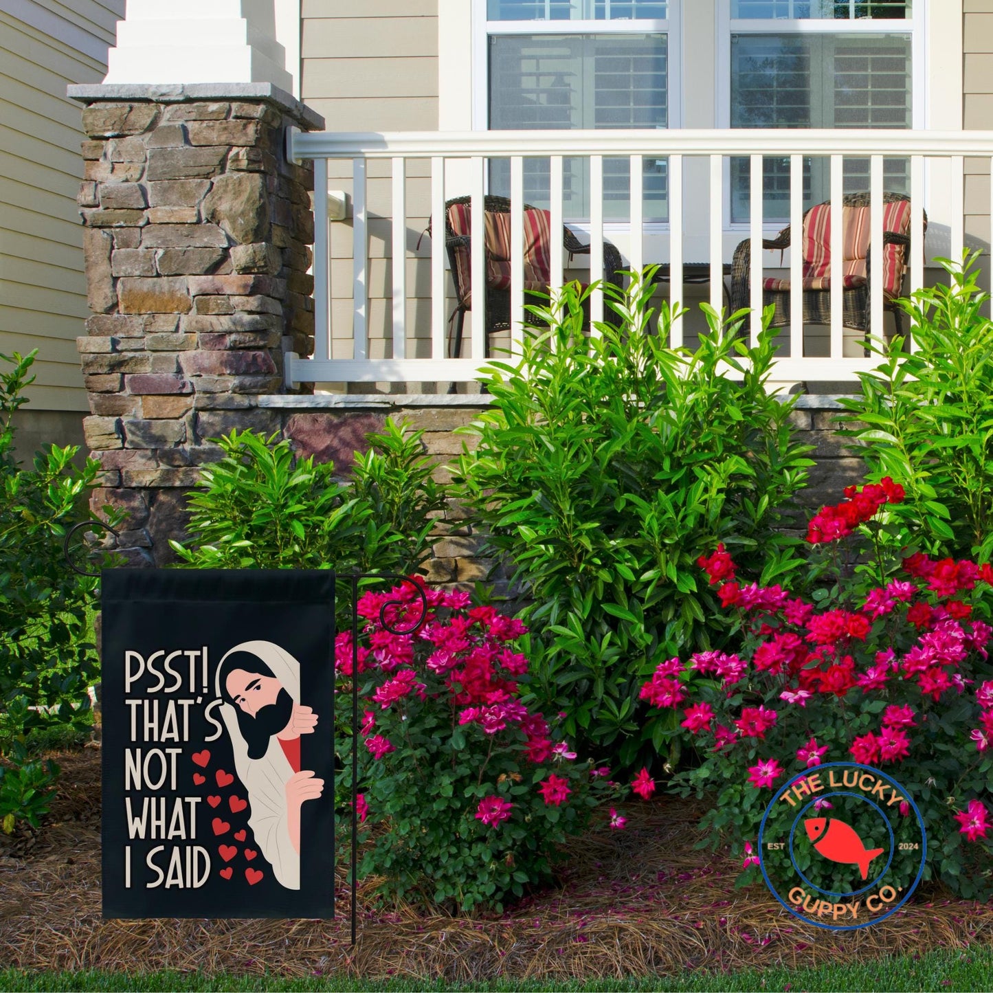 Pssst That's Not What I Said Liberal Jesus Flag