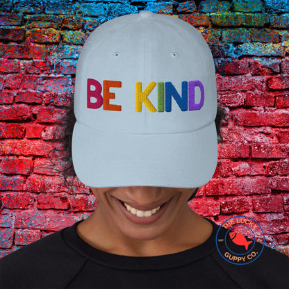 Be Kind Embroidered Rainbow Youth Hat