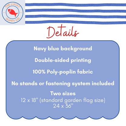 This House Believes in Kindness Equality Inclusion Diversity Peace Love Garden Flag (Navy Blue)