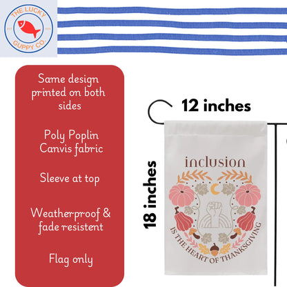 Inclusion Equality Thanksgiving house flag, defend equality, happy thanksgiving flag, thanksgiving flag pendent, spooky nights equal rights