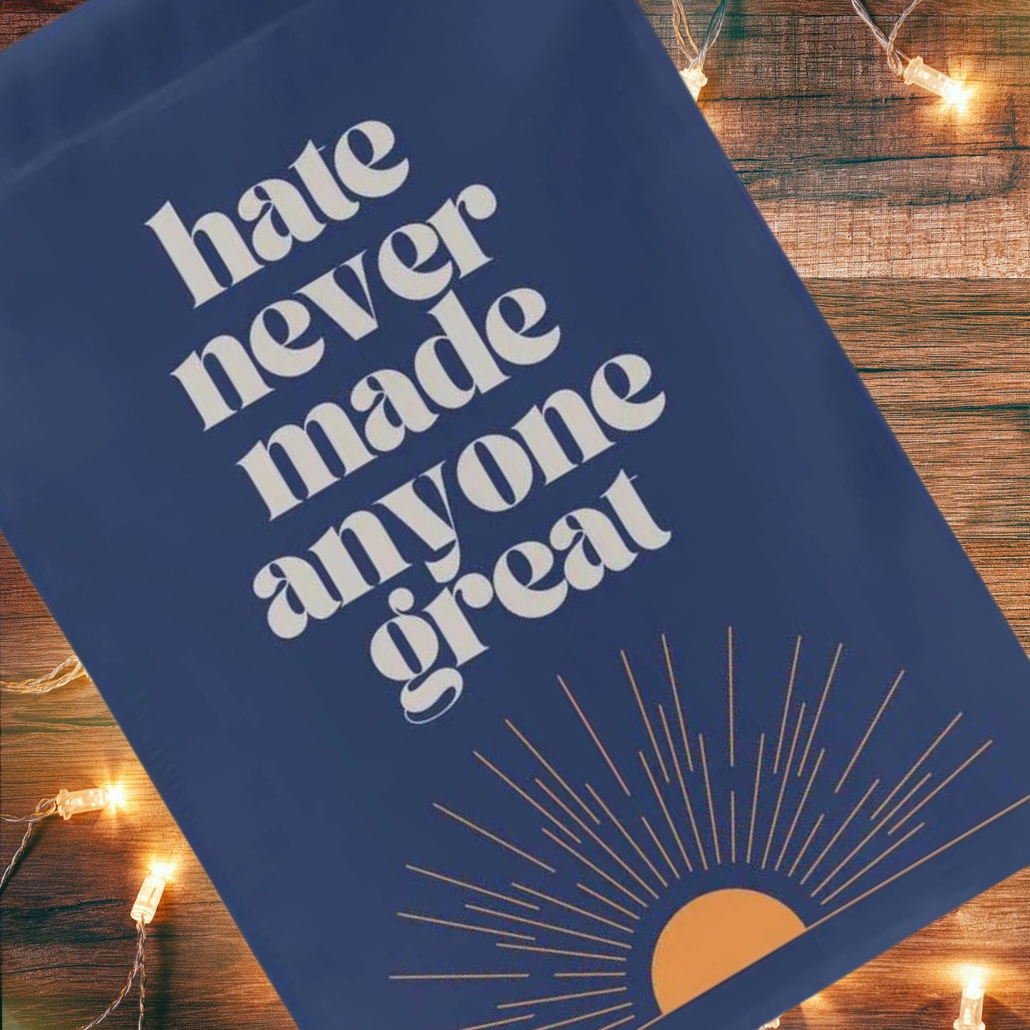 hate never made anyone great boho garden flag, not my president yard sign, don't look at me I voted for her, unapologetic democrat banner