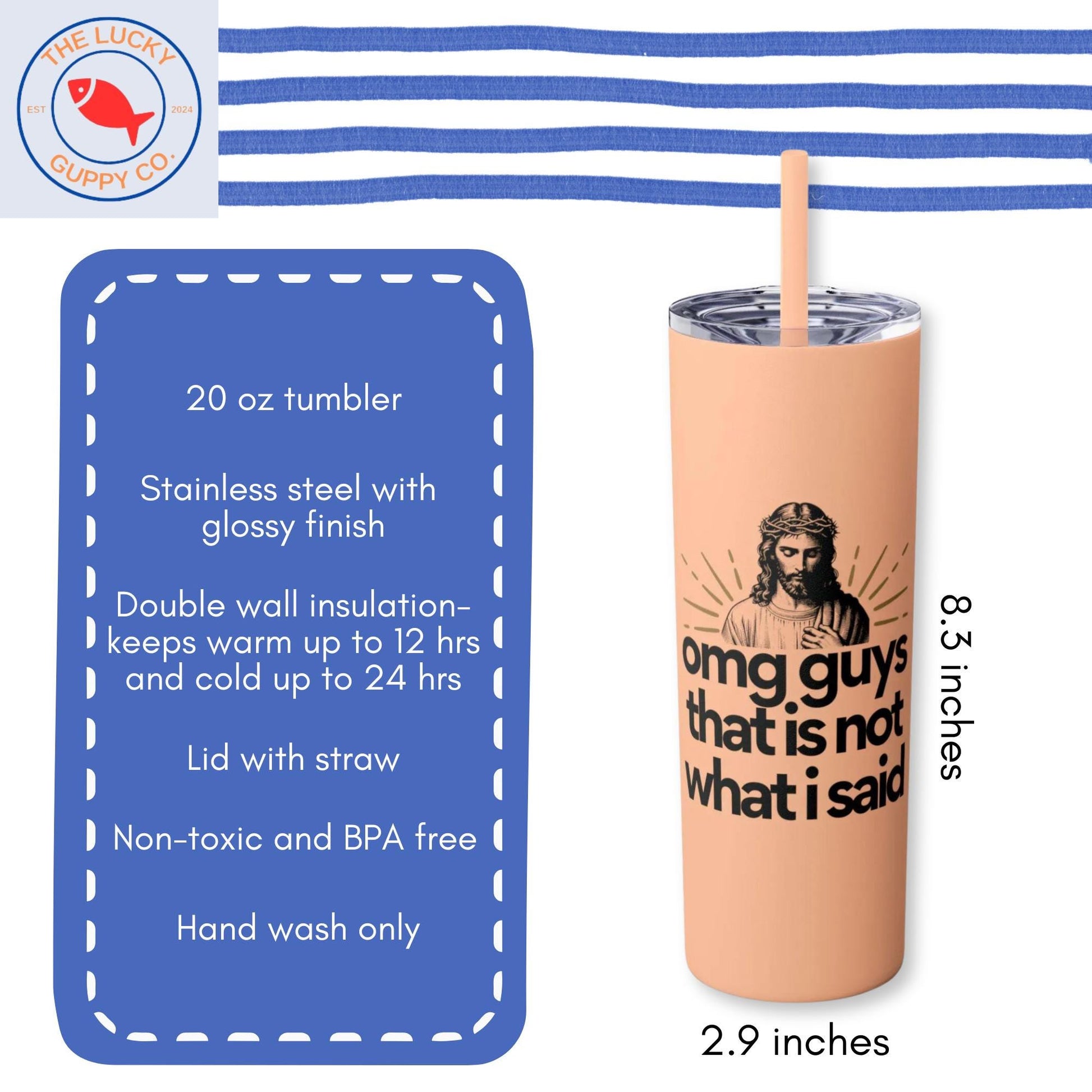 omg guys that is not what I said stainless steel tumbler, progressive christian mug, liberal christian birthday gift, Jesus was a liberal