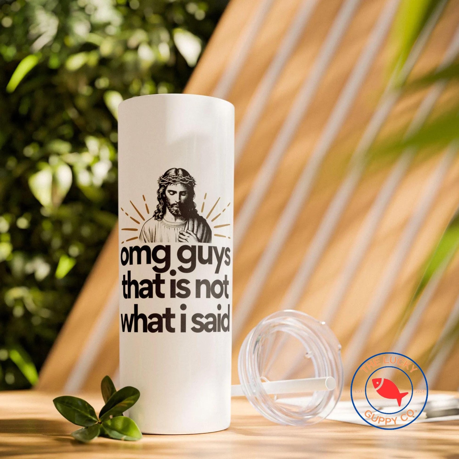 omg guys that is not what I said stainless steel tumbler, progressive christian mug, liberal christian birthday gift, Jesus was a liberal