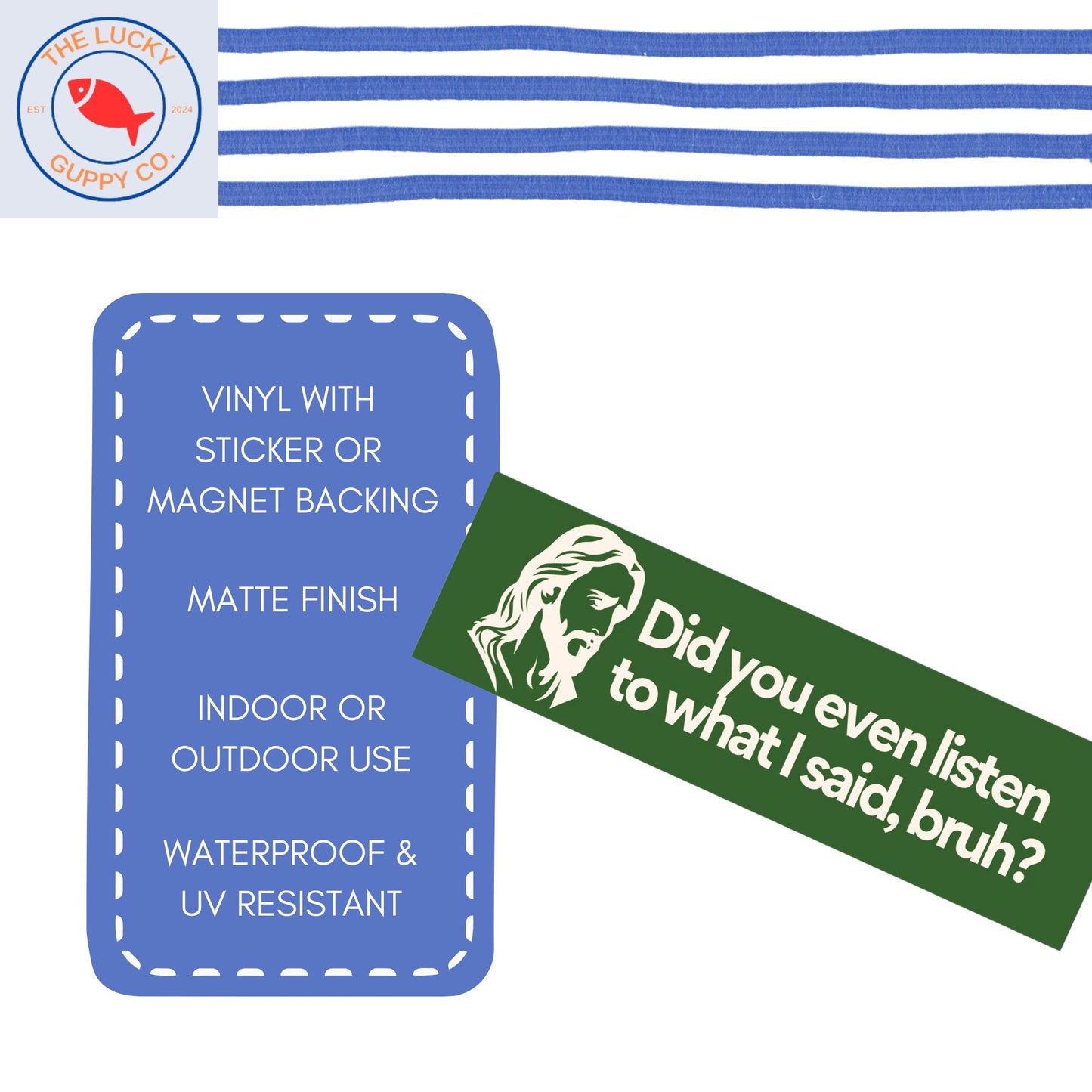 omg guys that's not what I said, Jesus was woke, Jesus was liberal sticker, progressive christian gift, liberal bumper sticker, FDT sticker
