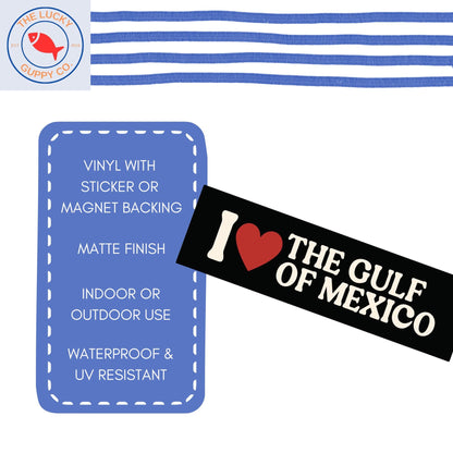 I love the Gulf of Mexico, f trump sticker, foxtrot delta tango magnet, deport elon bumper sticker, trump I did that sticker, anti fascist