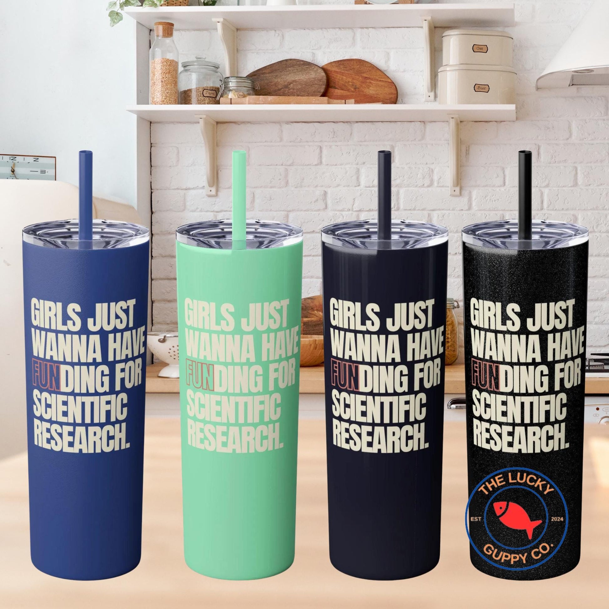 girls just wanna have funding for scientific research, steminist mug, women in stem coffee mug, woman in stem gift, in science we trust sign