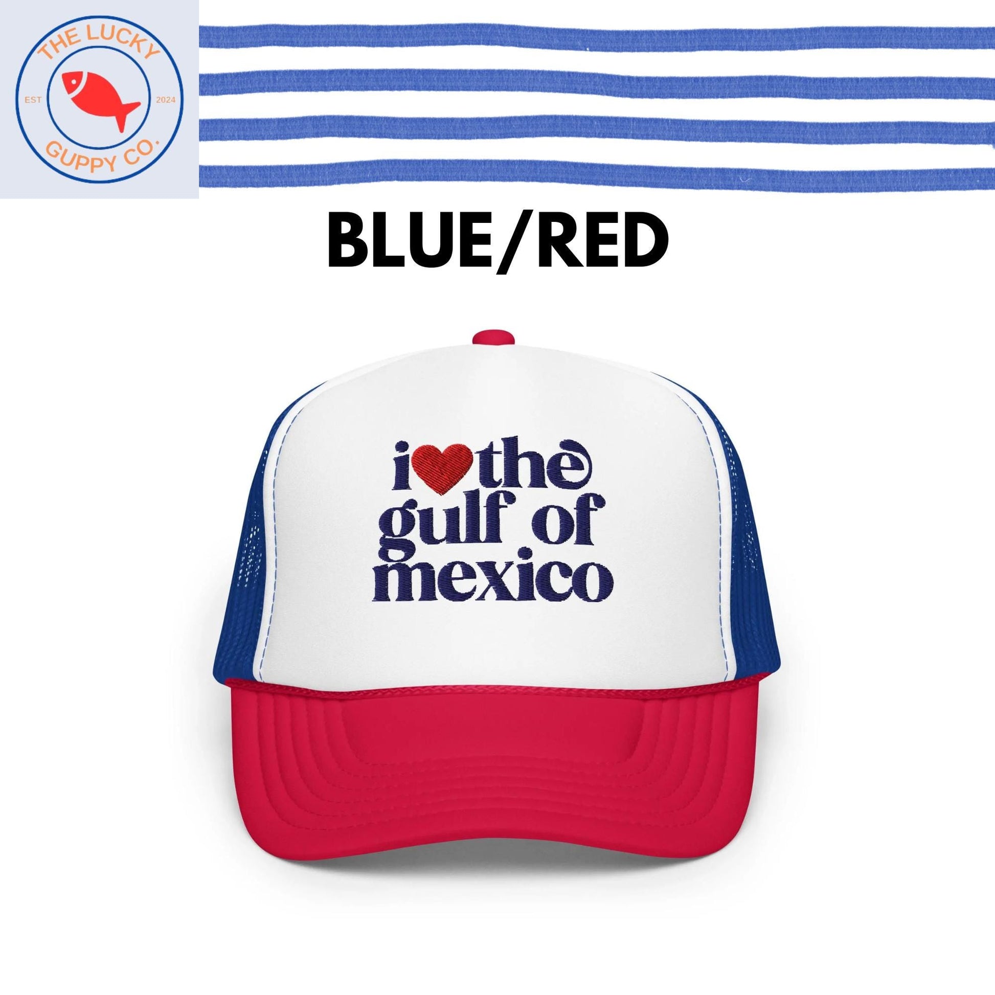 I love the Gulf of Mexico trucker hat, proud democrat hat, anti trump hat, you're in a cult, is he dead yet, FDT hat, I dissent ball cap