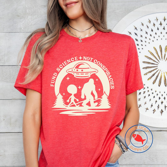 fund science not conspiracies tshirt, trust science not morons tshirt, support NIH, vaccines cause adults, healthcare is a human right