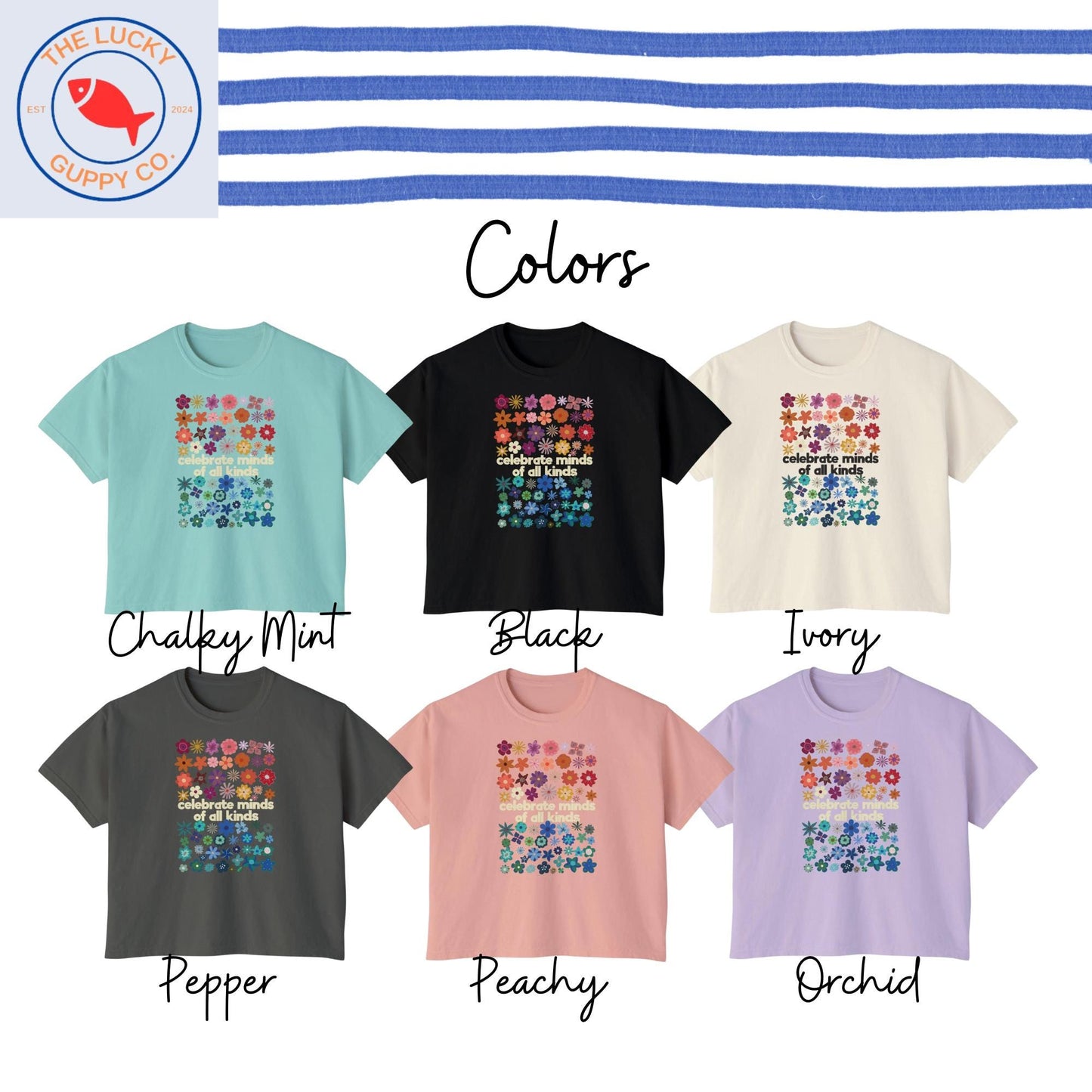 celebrate minds of all kinds tee, celebrate neurodiversity sticker, normalize minds of all kinds, autism awareness, inclusion is elemental