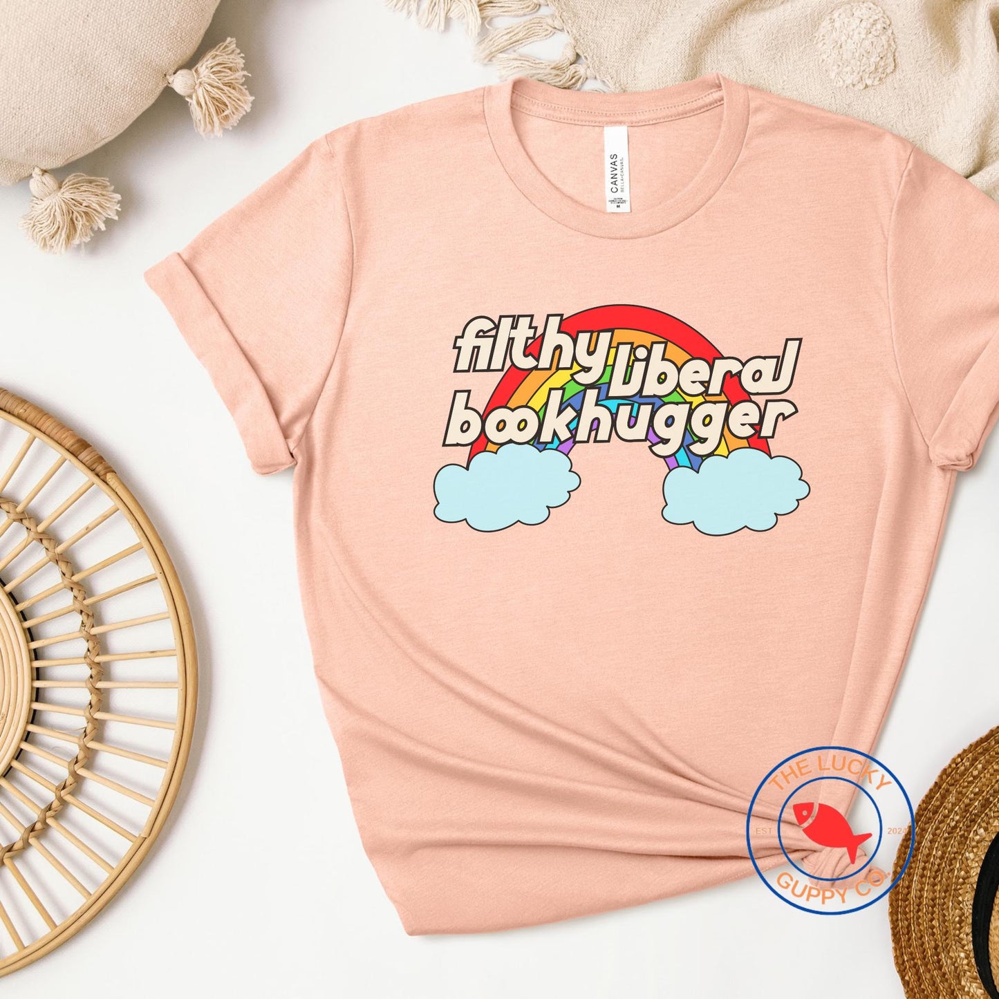 filthy liberal book hugger rainbow unisex tshirt, support public libraries, ban assault rifles not books, make america read again, freadom