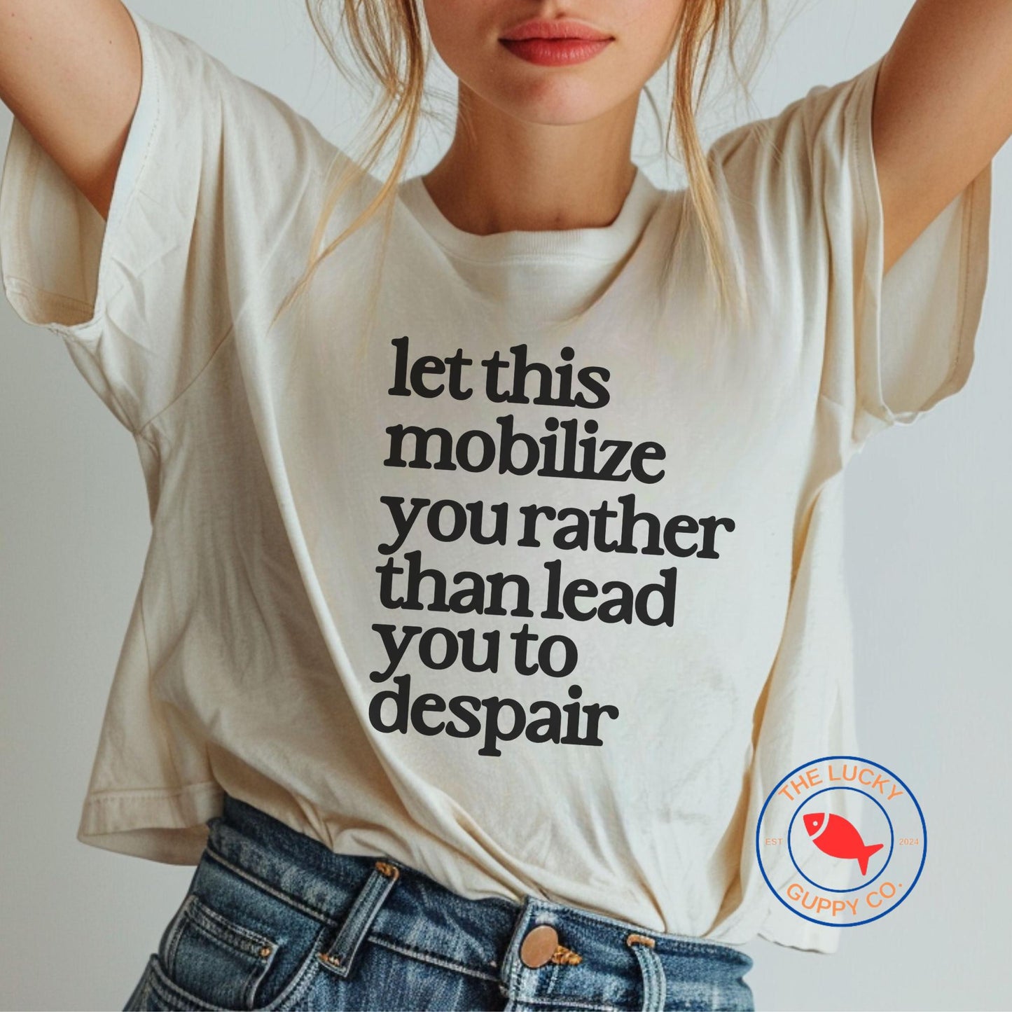 let this mobilize you rather than lead you to despair womens boxy tshirt, we rise by lifting others, and still we rise, pro immigration tee