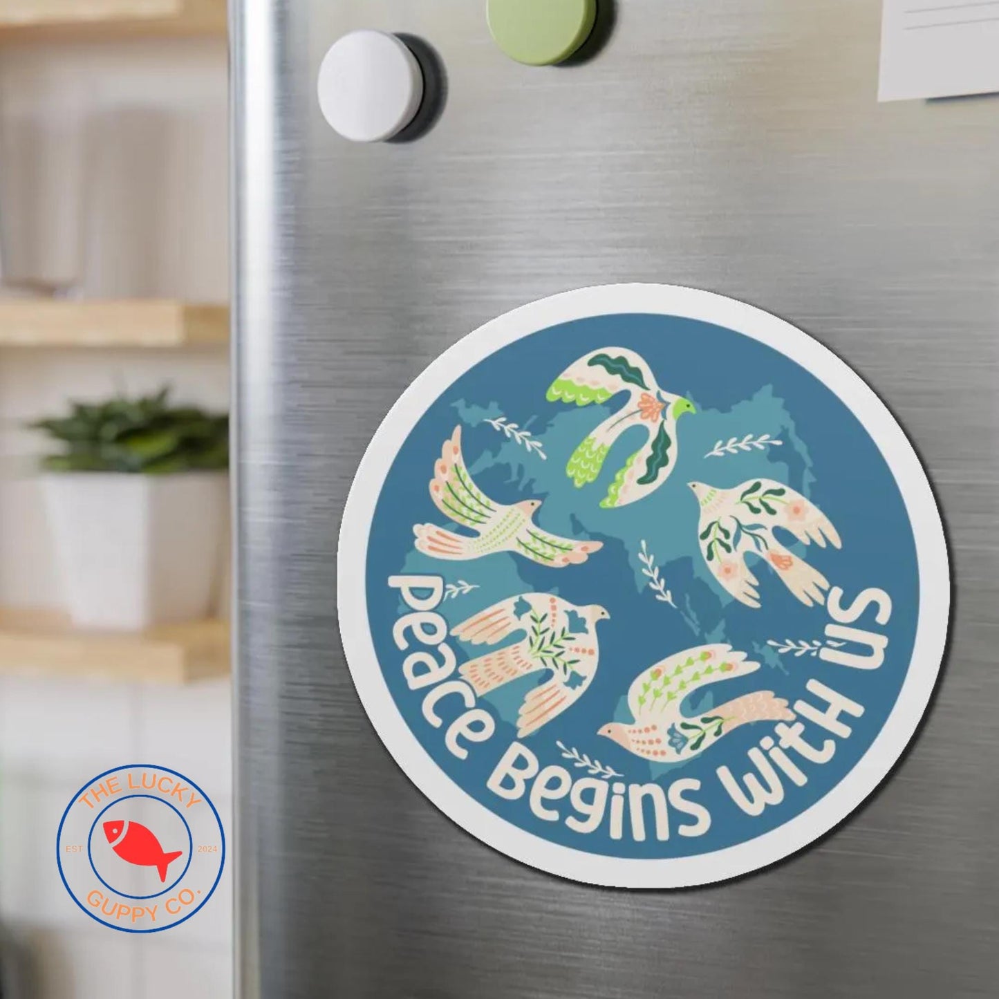 peace begins with us sticker, if we can fund wars we can feed the poor, social justice car sticker, end racism sticker, we all belong here