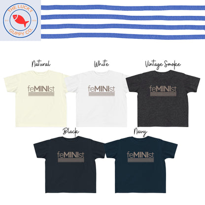 mini feminist youth tshirt, feral and headstrong generation, future voter onesie, liberal youth shirt, pee on the patriarchy infant bodysuit