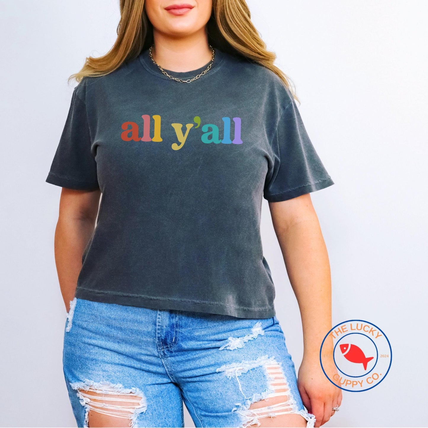 all y'all rainbow womens boxy tshirt, Defend Equality Rainbow Pride Shirt, Fight for Those Without Your Privilege, Create a Kinder World Tee