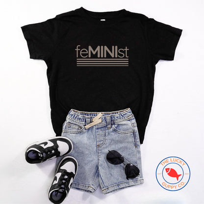 mini feminist youth tshirt, feral and headstrong generation, future voter onesie, liberal youth shirt, pee on the patriarchy infant bodysuit