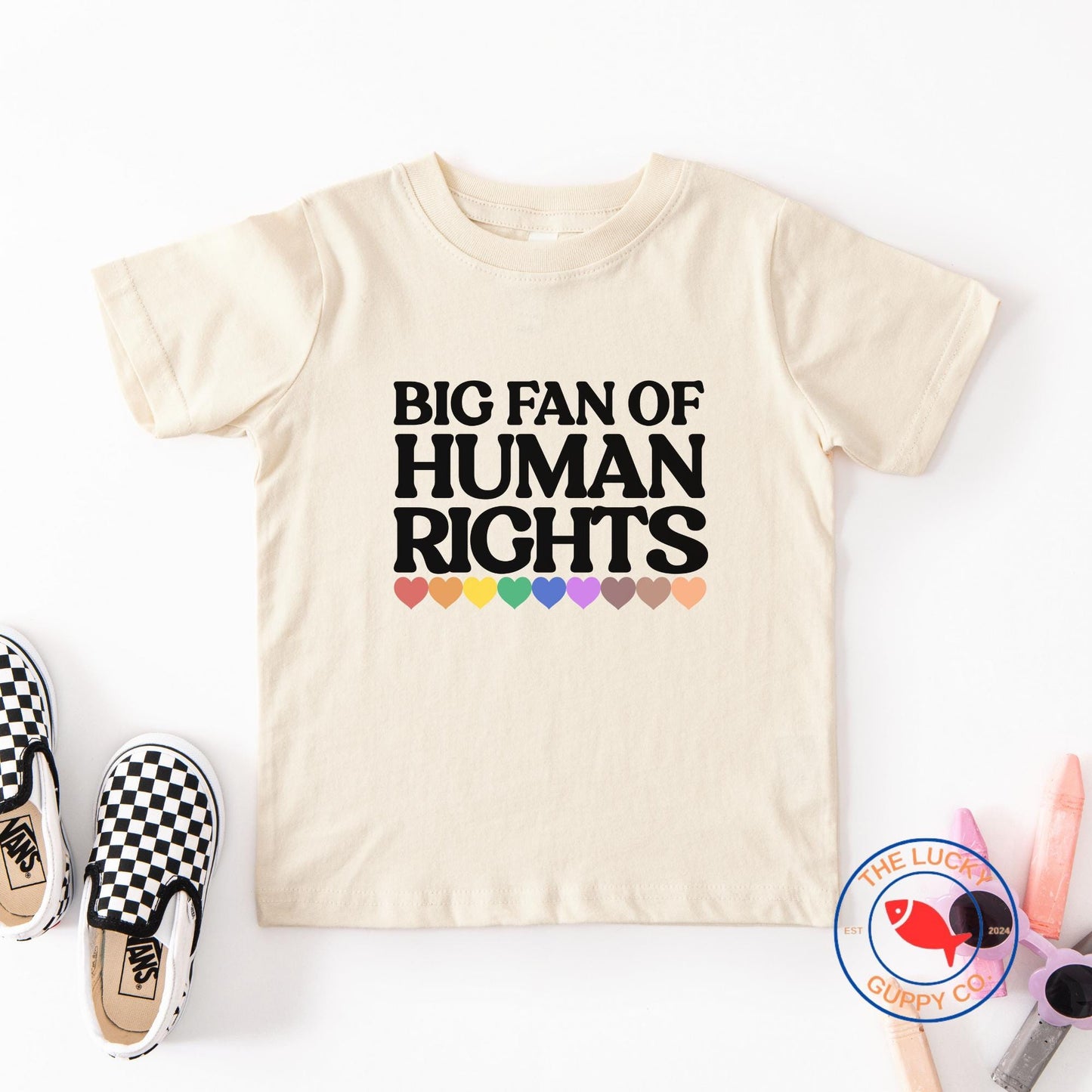 Big Fan of Human Rights Toddler TShirt, Raise Them Kind, Create a Kinder World, Future Feminist Shirt, Future Democrat Vote, Liberal Kids
