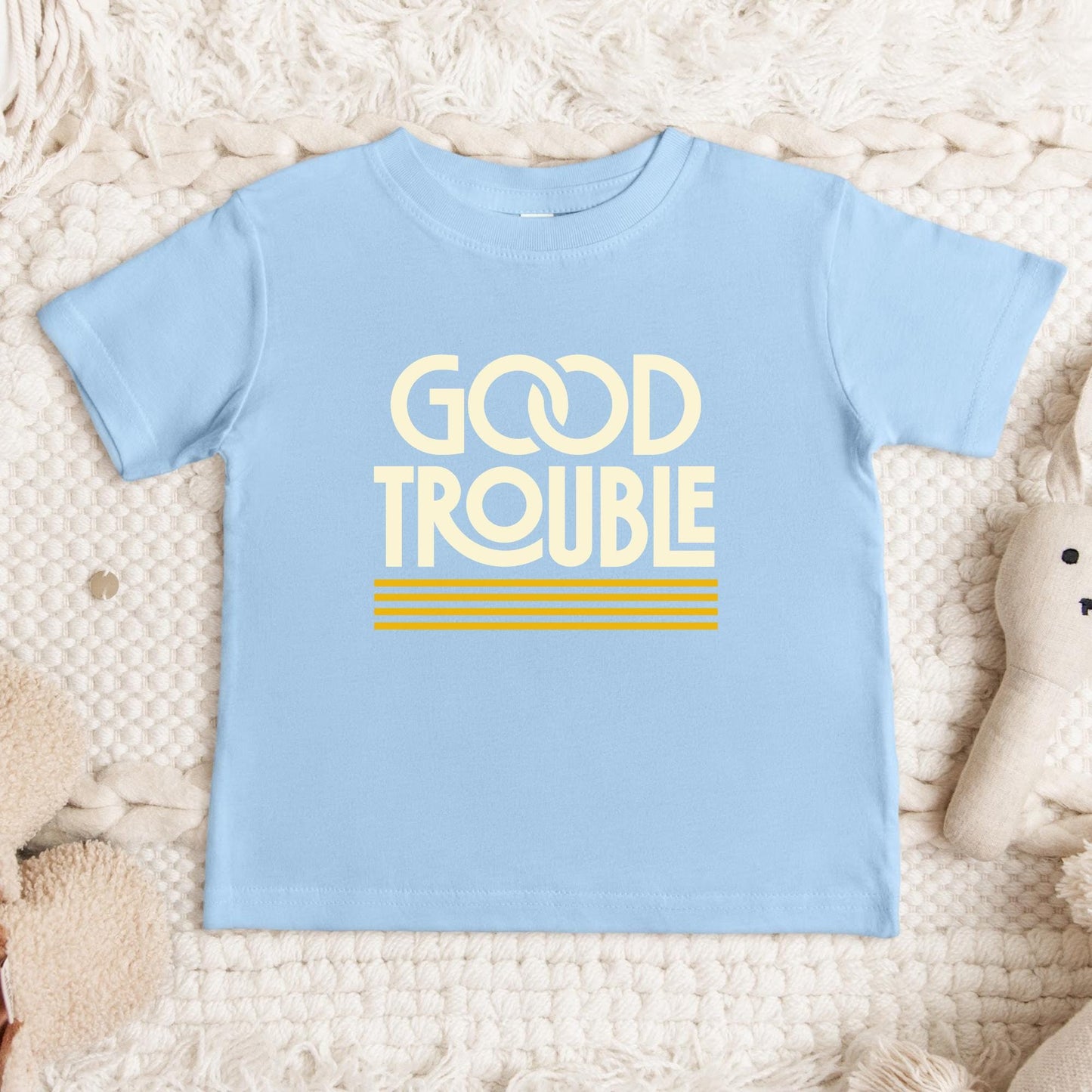 Good Trouble Retro Liberal Toddler TShirt, Protest is Patriotic, Mini Feminist Shirt, Future Democratic Voter, Fragile like a Bomb Youth Tee