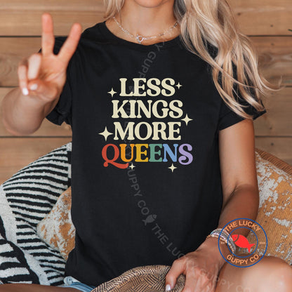 Less Kings More Queens Unisex TShirt, No Kings in America, No Kings Since 1776, Freedom Democracy Truth Shirt, Protect The Dolls Shirt, FDT