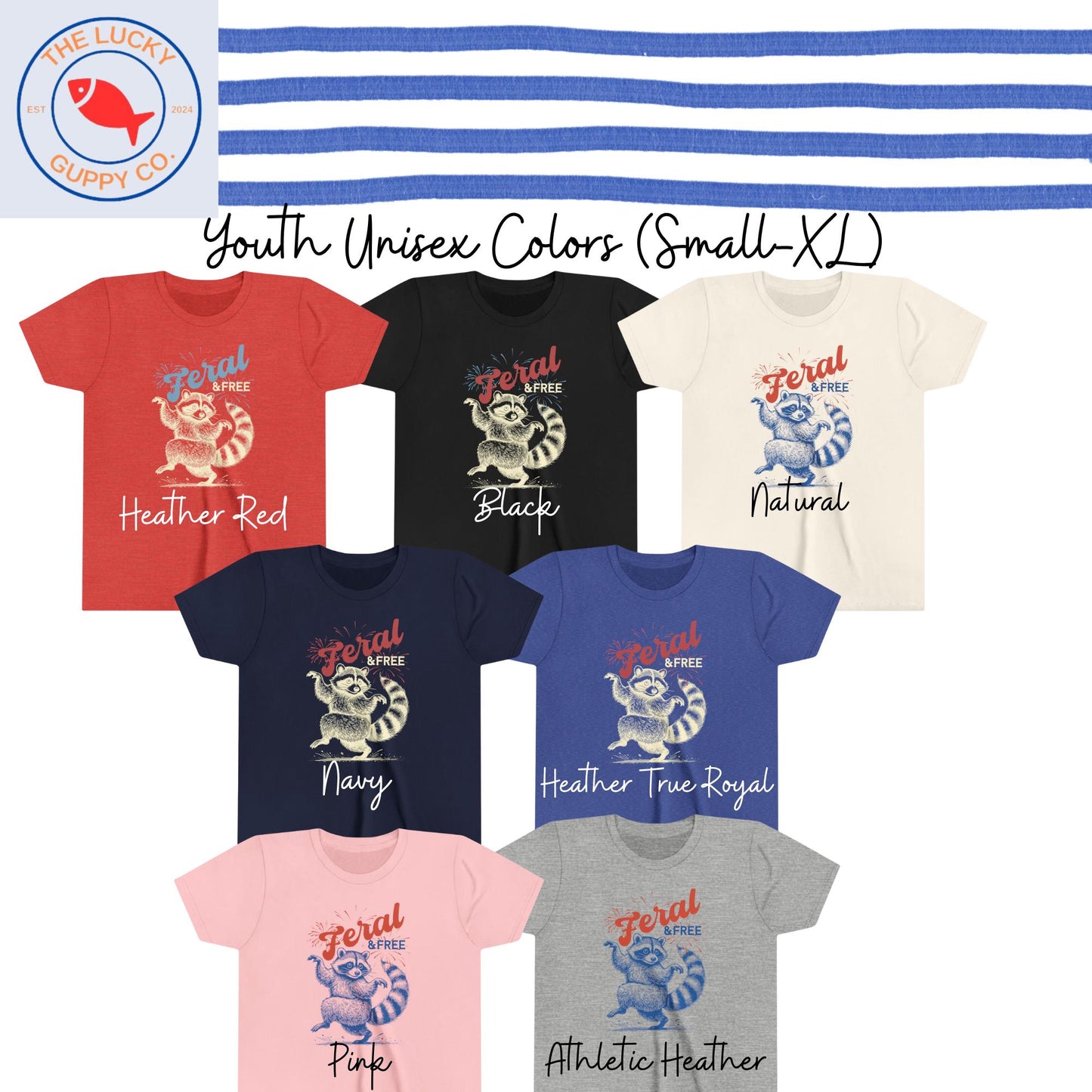 Feral and Free Liberal Kids Fourth of July Shirt, Raise Kind Humans, Cool Kids Like Democracy, Future Democrat Voter, Social Justice Kids