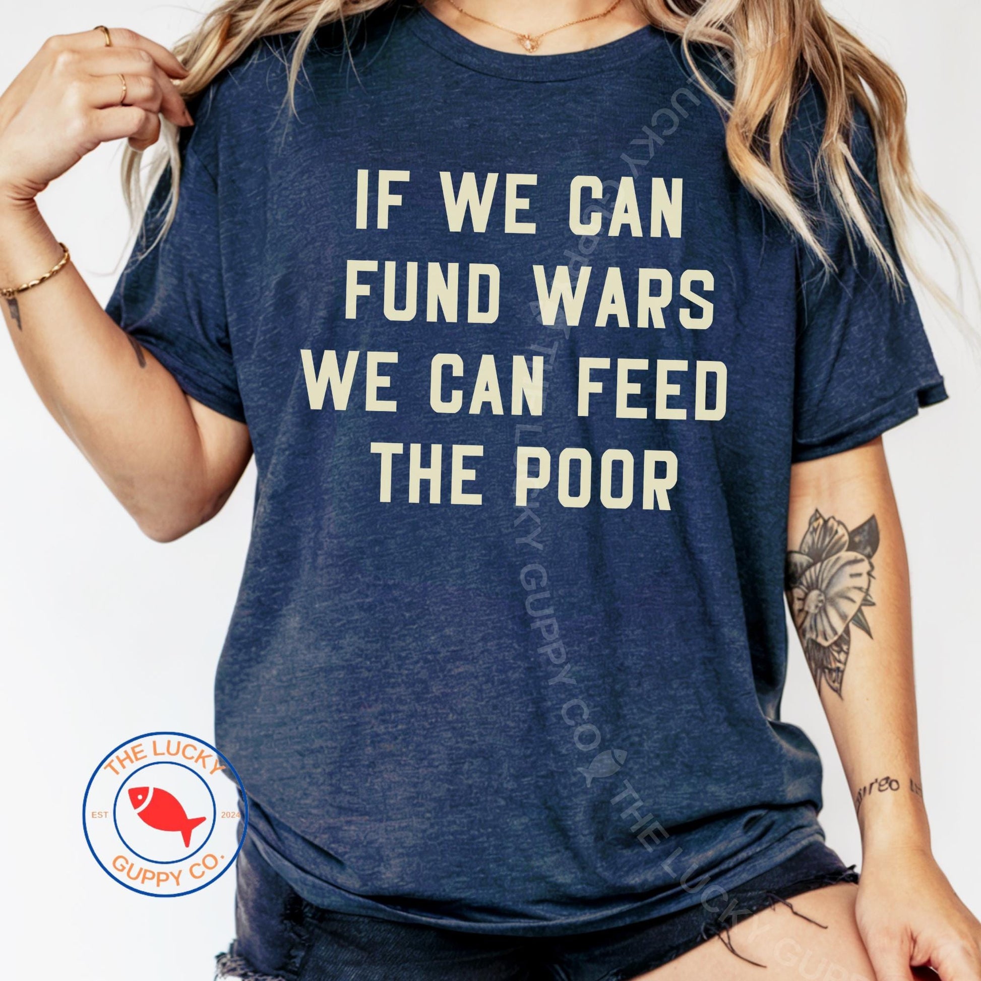 If We Can Fund Wars We Can Feed the Poor Unisex Shirt, Eat the Rich, Billionaires are Bad People, Capitalism Kills, Drop Beats Not Bombs