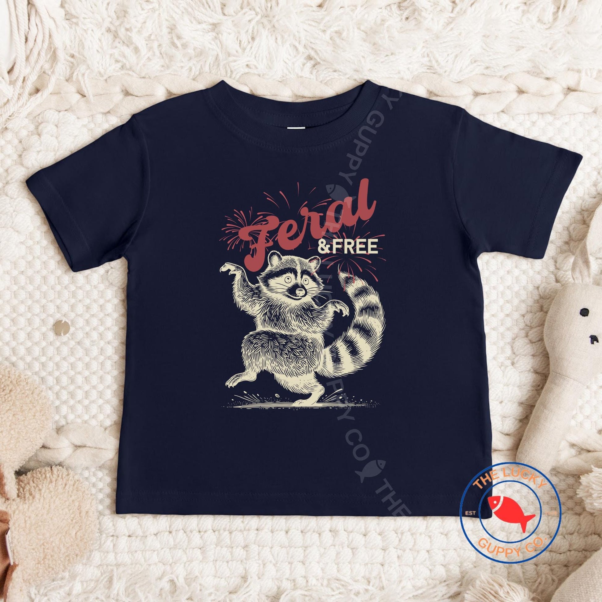 Feral and Free Liberal Kids Fourth of July Shirt, Raise Kind Humans, Cool Kids Like Democracy, Future Democrat Voter, Social Justice Kids