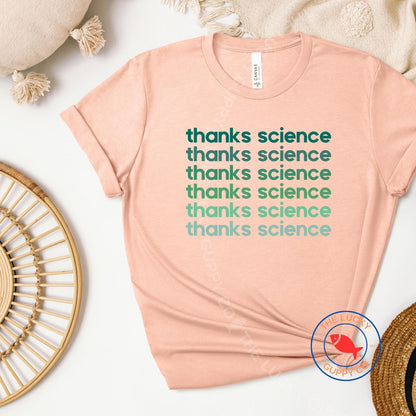 Thanks Science Unisex Retro Shirt, In Science We Trust, Autism isn't a Disease, Vaccines Cause Adults, Stand up For Science, Pro Science Tee