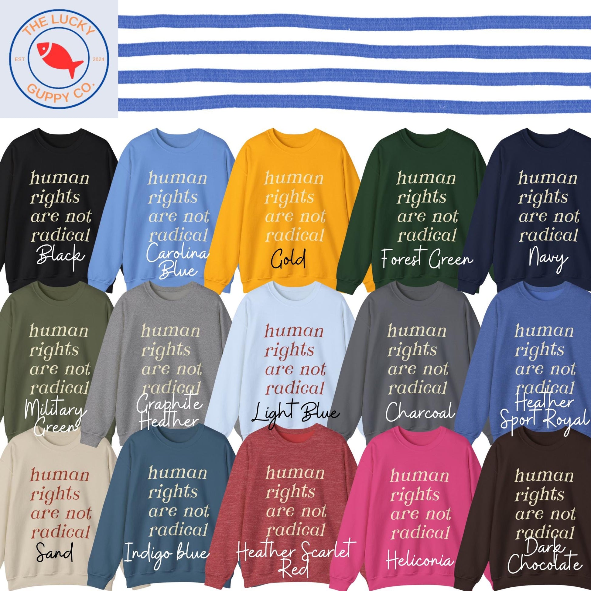 Human Rights are Not Radical Unisex Sweatshirt, Caring About Others is Not Political, Practice Radical Empathy, Big Fan of Equal Rights Tee
