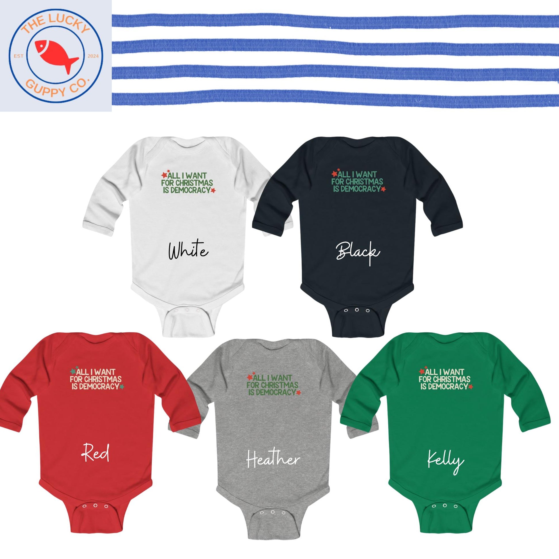 All I want for Christmas is Democracy Kids Shirt, Holiday Lights and Equal Rights TShirt, Family Christmas Shirts, Future Democrat Voter