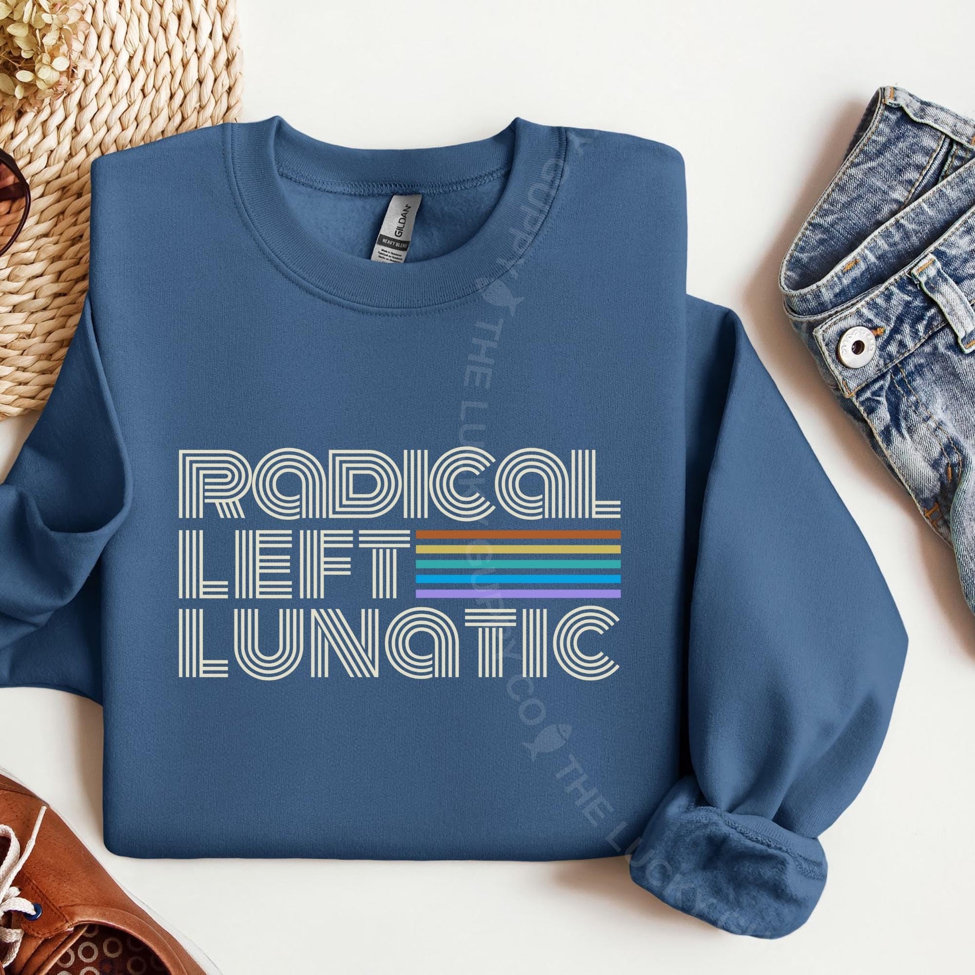 Radical Left Rainbow Sweatshirt: Human Rights, Kindness, and Equality