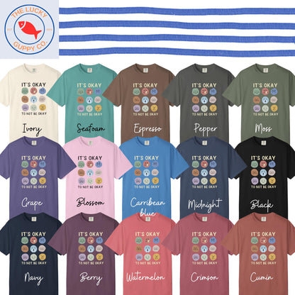 It's Okay to Not be Okay Unisex TShirt, It's Okay to Feel All the Feels, School Counselor TShirt, Back to School Teacher Tee, Welcome Kids