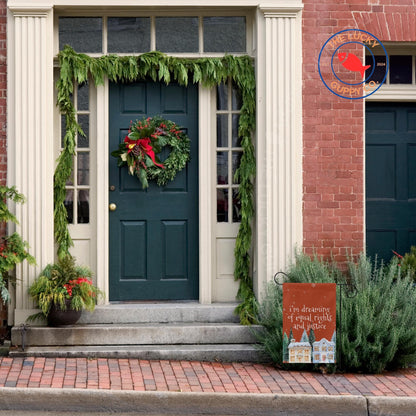 I'm Dreaming of Equal Rights and Justice Liberal Christmas Flag, Holiday Lights Human Rights, Rejoice in the Birth of a Liberal Immigrant