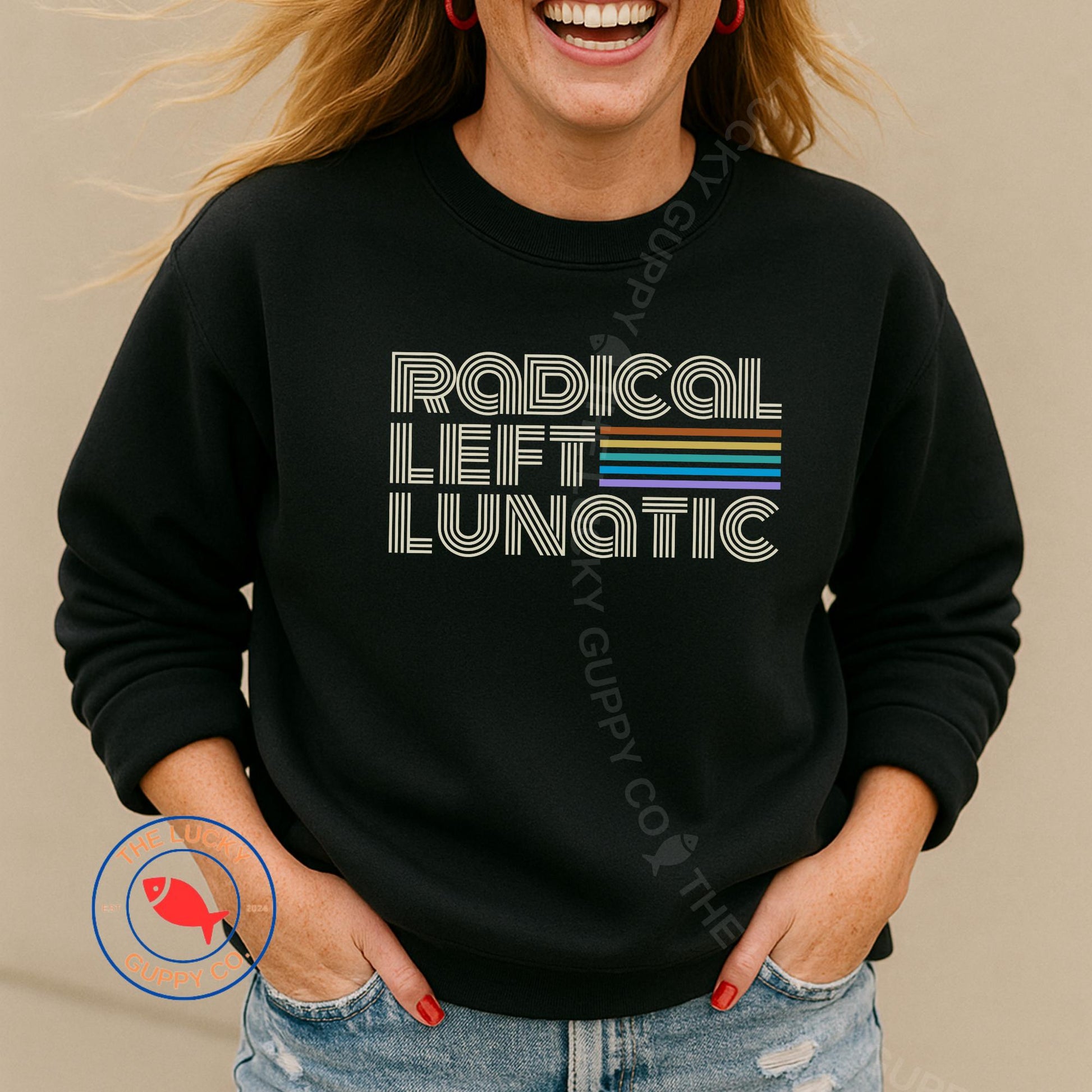 Radical Left Rainbow Sweatshirt: Human Rights, Kindness, and Equality