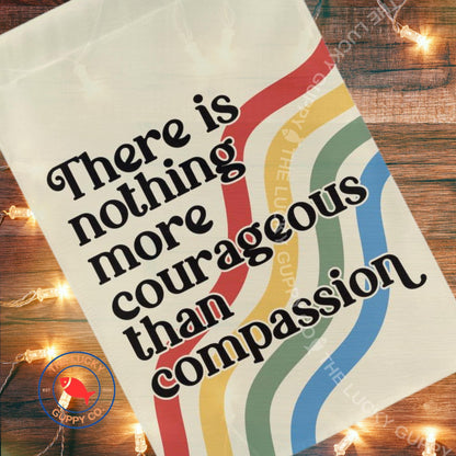 Compassion Garden Flag: Patriotic Liberal Yard Sign