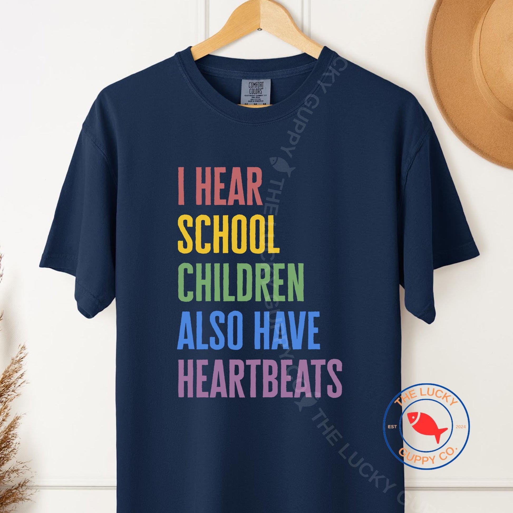 School Children Have Heartbeats Too Unisex TShirt, Moms Demand Action, Protect Kids not Guns, Liberal Pro Life TShirt, Ban Assault Rifles