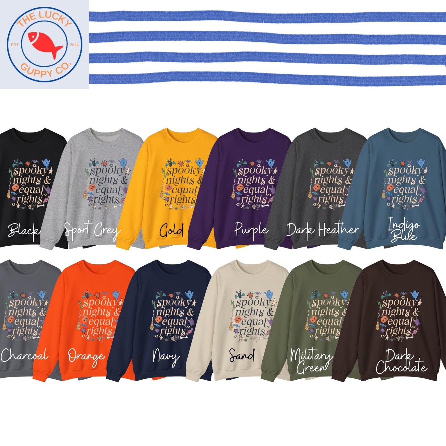 Spooky Nights and Equal Rights Unisex Sweatshirt, Pumpkin Spice Abolish ICE, Human Rights Shirt, Hex the Patriarchy, Liberal Halloween Shirt