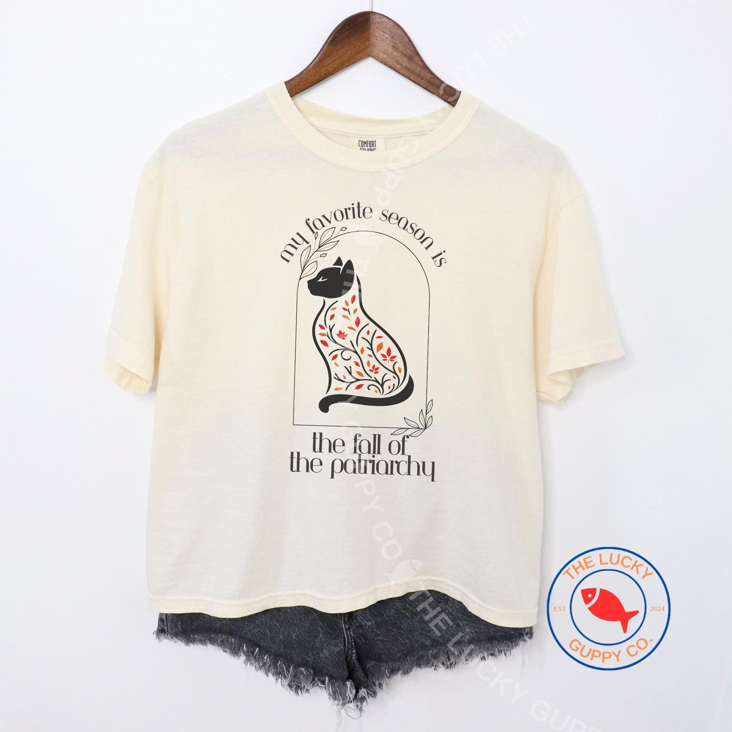 My Favorite Season is the Fall of the Patriarchy Womens Boxy T-Shirt, Hex the Patriarchy, Woman of a Certain Rage, Pay Me Like a White Man