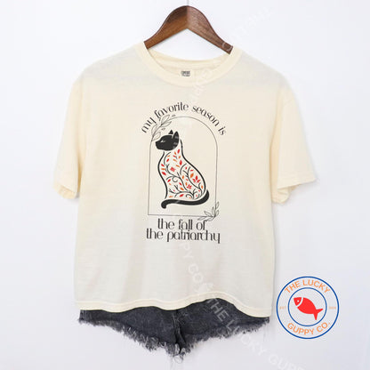 My Favorite Season is the Fall of the Patriarchy Womens Boxy T-Shirt, Hex the Patriarchy, Woman of a Certain Rage, Pay Me Like a White Man