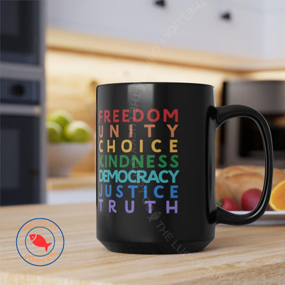 Subtle F Trump Liberal Coffee Mug, Hidden FDT Gift, Liberal Coffee Mug, Anti Trump Coffee Cup, Stand Up For Science, Burn the Patriarchy