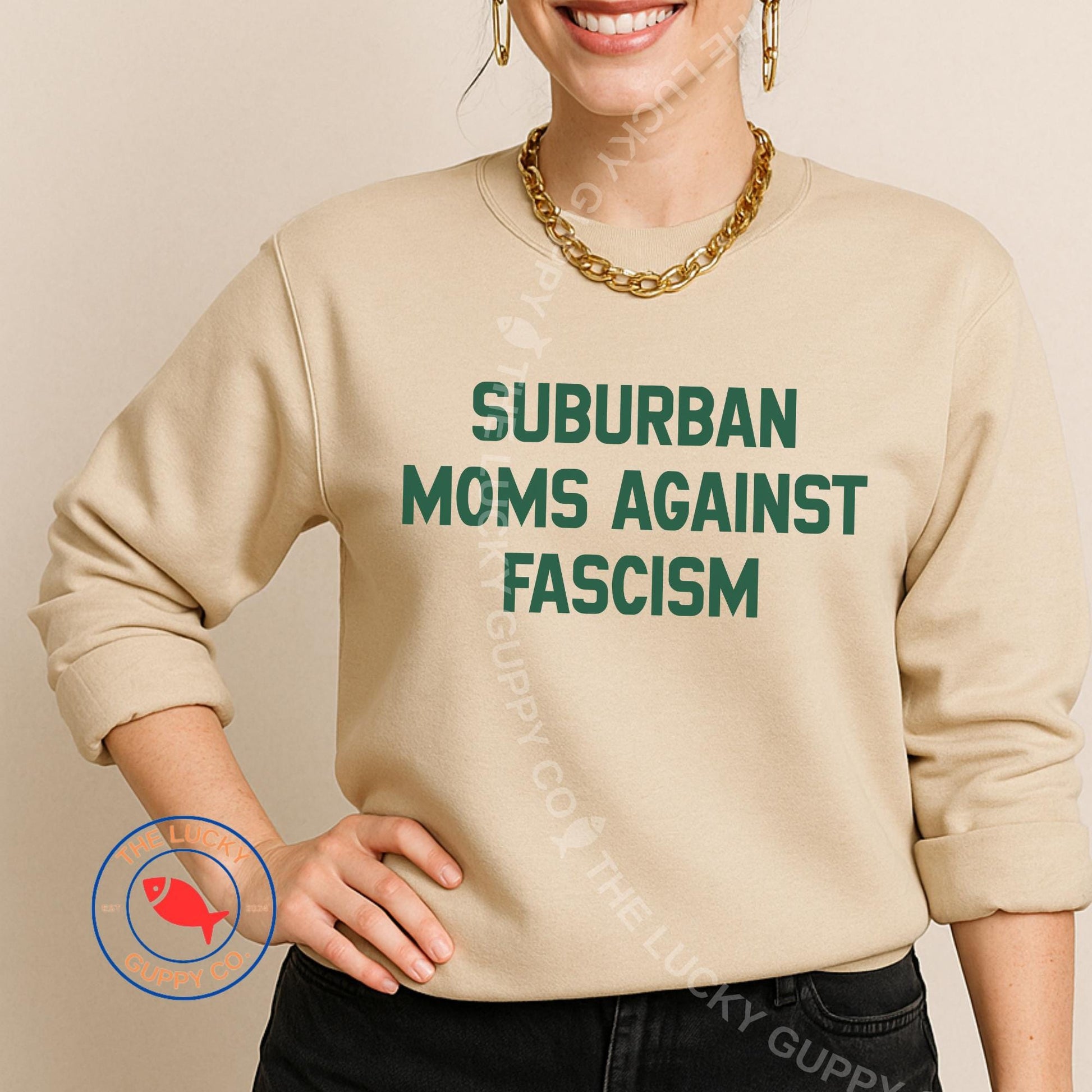 Suburban Moms Against Fascism Unisex Sweatshirt, Raising the Feral and Headstrong, Raise Kind Humans, Feminist Mother Shirt, Pro Choice Tee