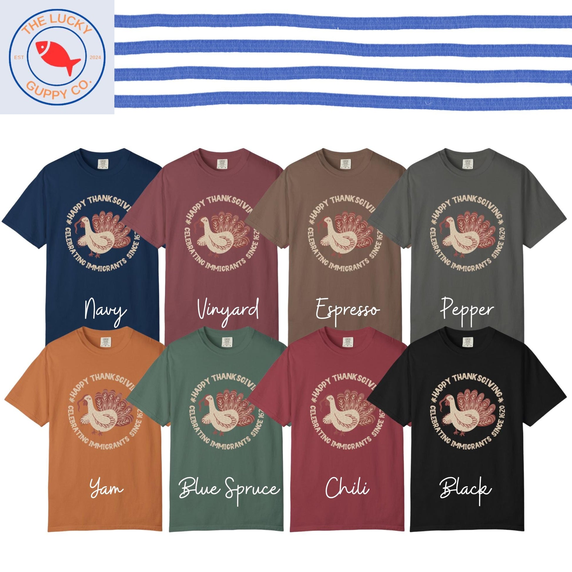 Celebrating Immigrants Since 1620 Thanksgiving Unisex T-Shirt, Subtle FDT Shirt, Turkey Thighs and Equal Rights, Liberal Thanksgiving Tee
