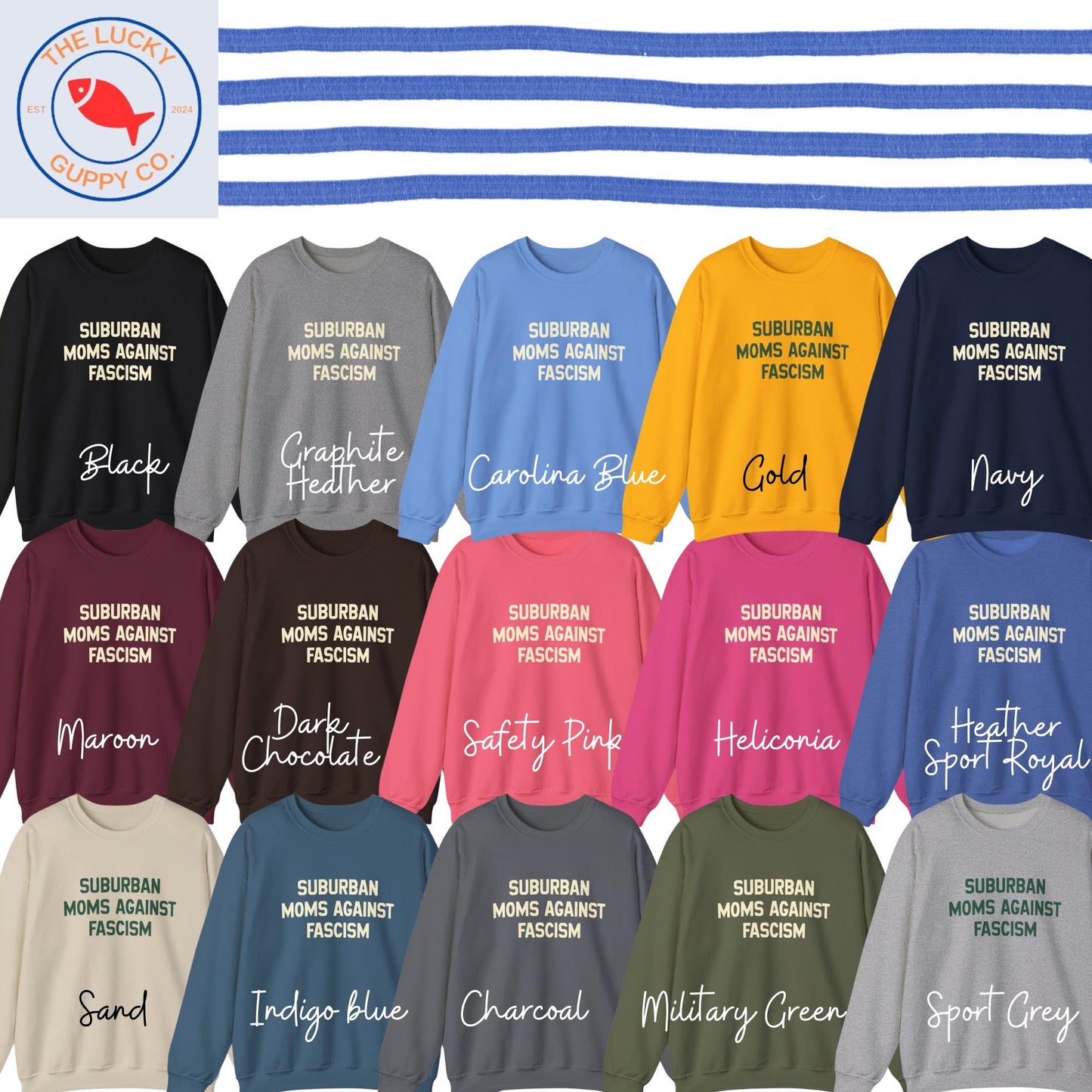 Suburban Moms Against Fascism Unisex Sweatshirt, Raising the Feral and Headstrong, Raise Kind Humans, Feminist Mother Shirt, Pro Choice Tee